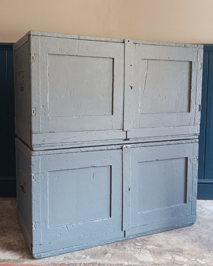 Campaign Military Chest Transporting Packing Case - 19th-Century AS A PAIR (3).jpg